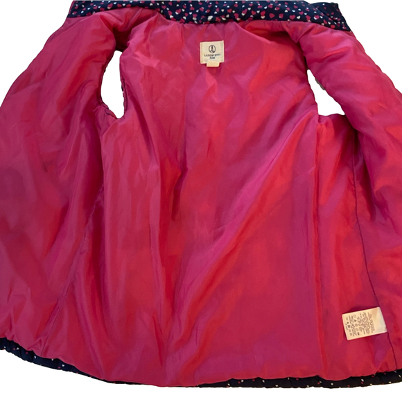 Lands' End 💜Girl's Puffer Vest 💜7-8 years 💜Pink Hearths - Picture 7 of 7